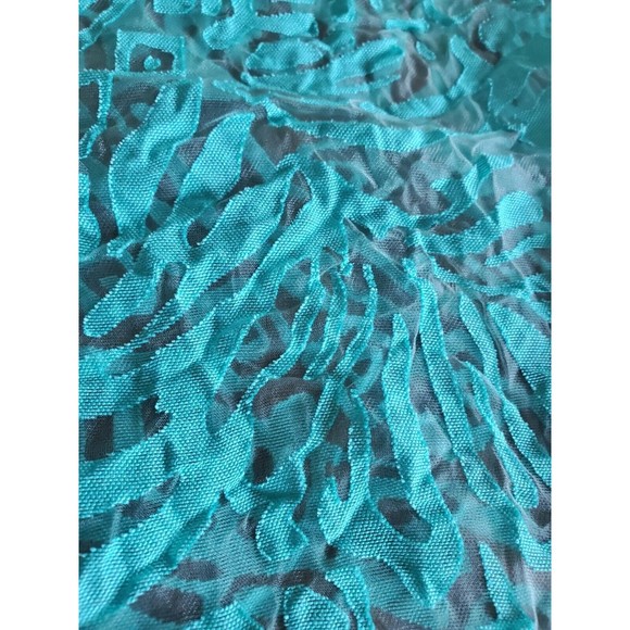 Ruby Rd. Womens Green Lace Blouse Button Down Sheer Top Size 12P 3/4 Sleeves - Picture 2 of 7